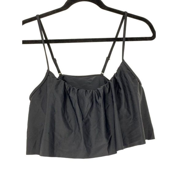 Unbranded Other - Womens Popover Swim Top Black Large Padded 3751 EUC